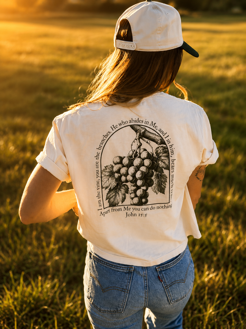 I need Jesus. - The Vine Tee (John 15:5) - Women's Boxy Tee