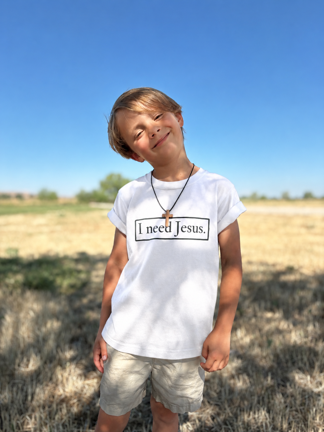I need Jesus. - Youth Black Logo Tee - Unisex - 6 colors