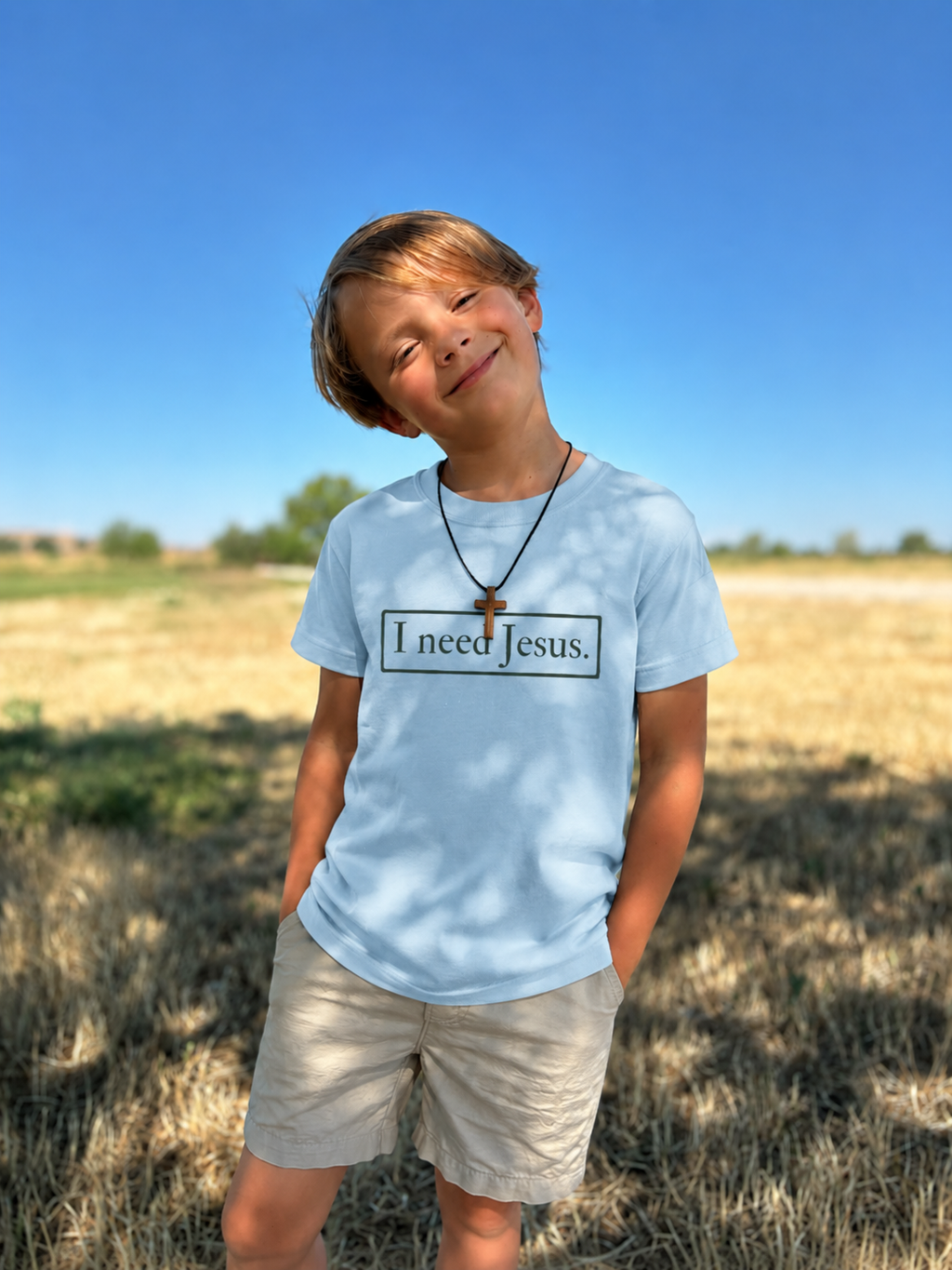 I need Jesus. - Youth Black Logo Tee - Unisex - 6 colors