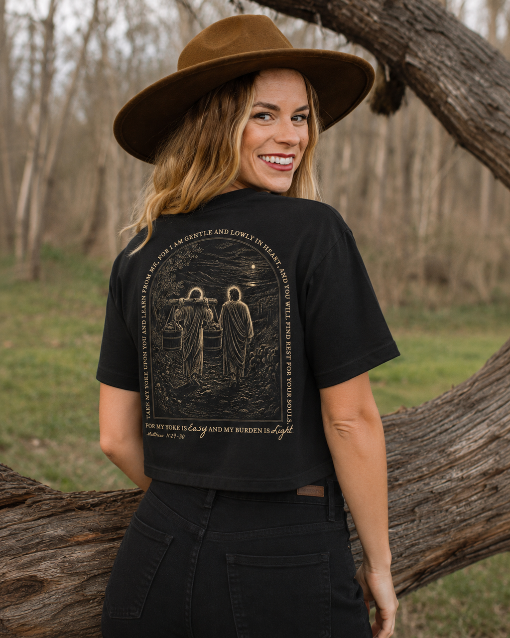 I need Jesus. - Find Rest Tee (Matthew 11:29-30) - Women's Boxy Tee
