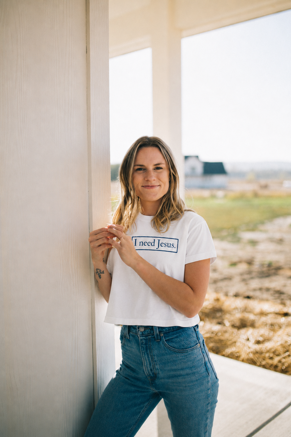 I need Jesus. - Arise Tee (Ephesians 5:14) - Women's Boxy Tee
