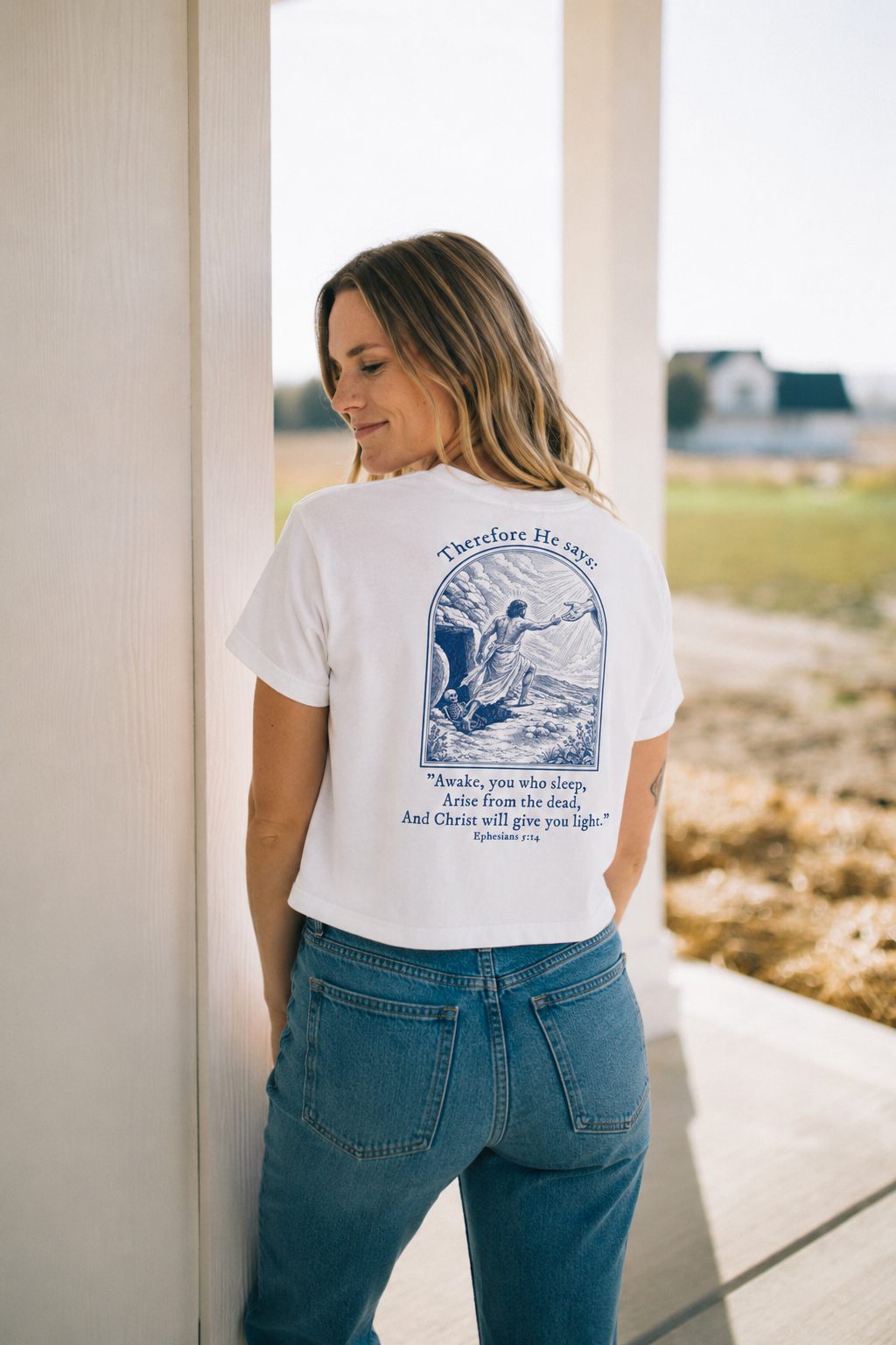 I need Jesus. - Arise Tee (Ephesians 5:14) - Women's Boxy Tee