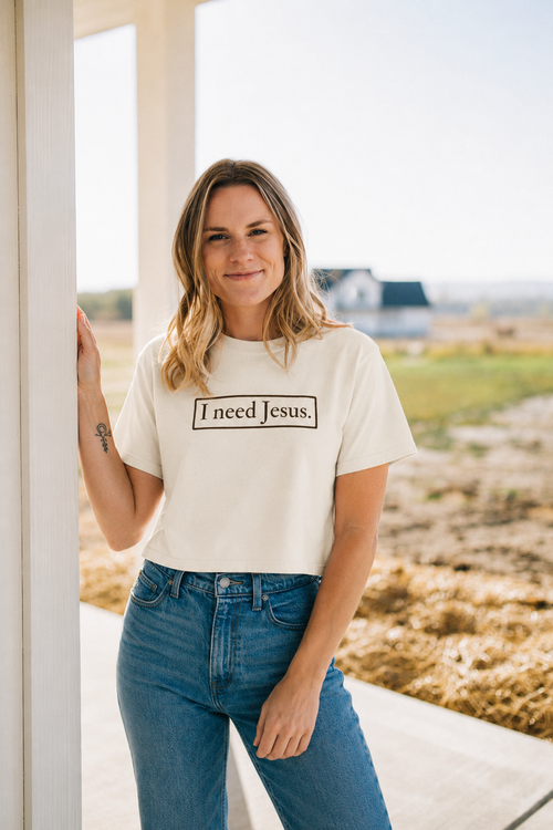 I need Jesus. - Been Carried Tee (Isaiah 46:4) - Women's Boxy Tee