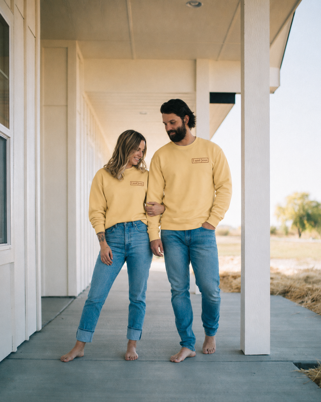 I need Jesus. - Every Morning Crewneck (Lam. 3:22-23) - Unisex