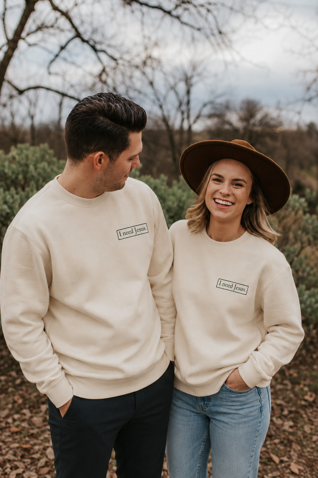 I need Jesus. - The Vine Crewneck (John 15:5) - Unisex