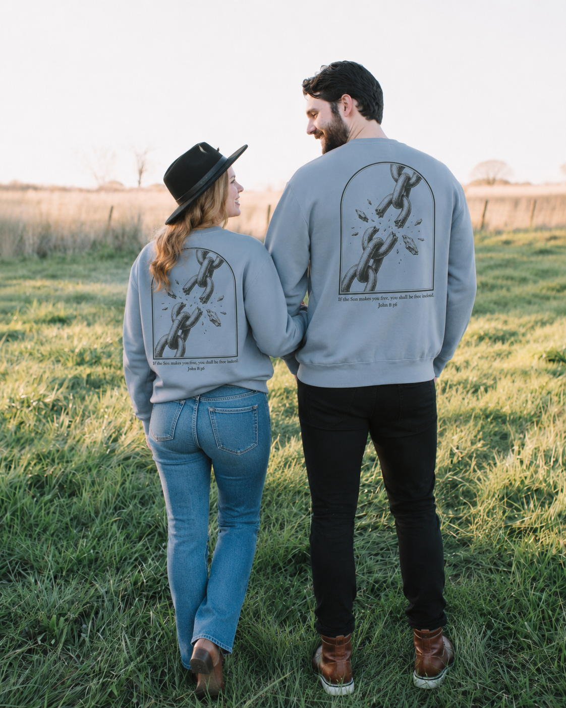 I need Jesus. - Set Free Crewneck (John 8:36) - Unisex