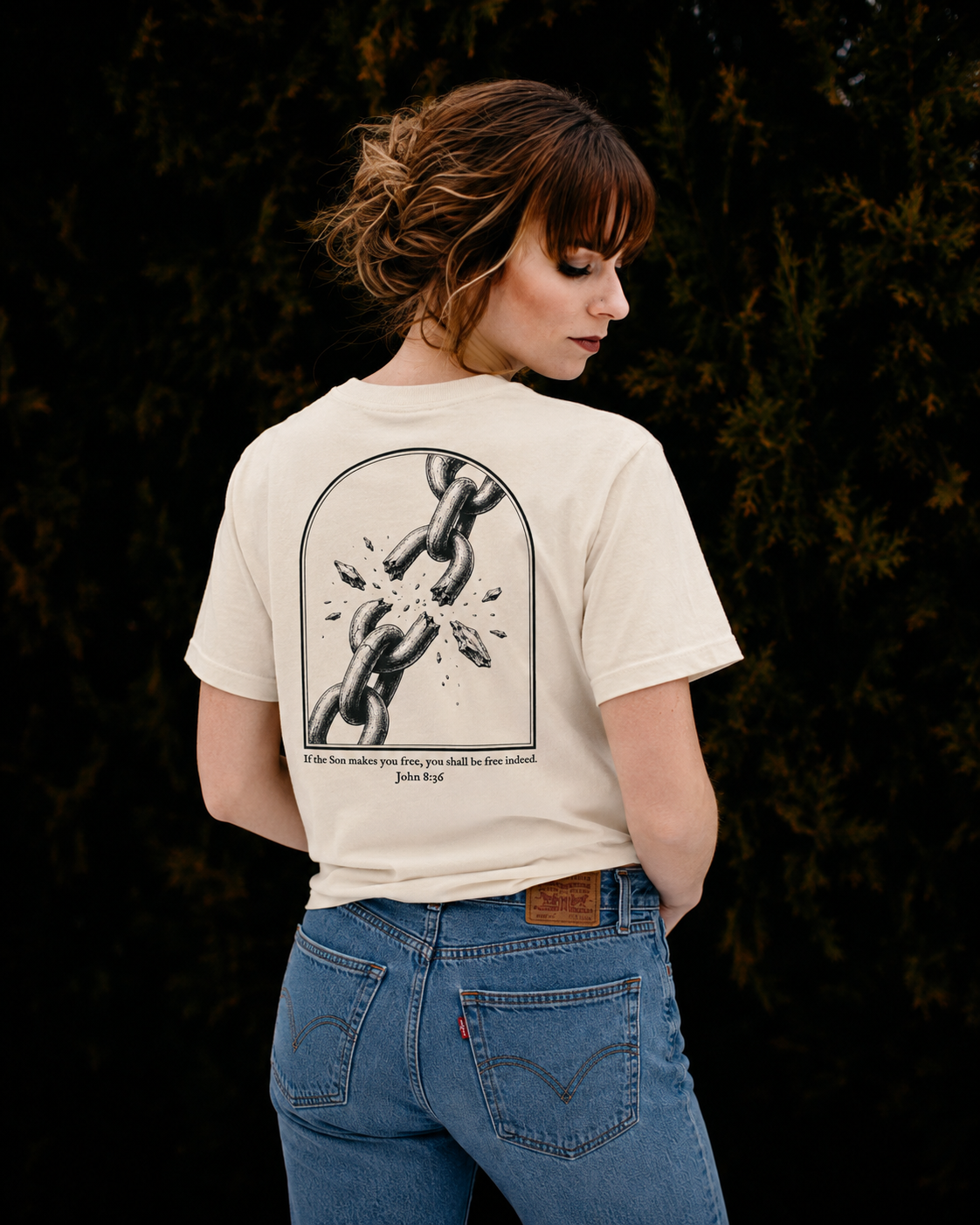 I need Jesus. - Set Free Tee (John 8:36) - Women's Boxy Tee
