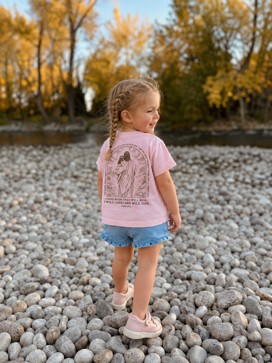 I need Jesus. - Been Carried Tee (Isaiah 46:4) - Youth/Girl's - 2 colors