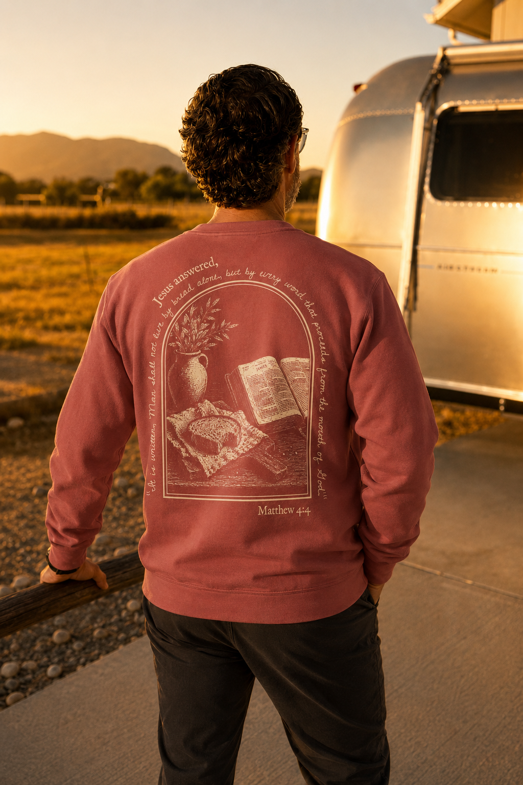 I need Jesus. - Mouth of God Crewneck (Matt. 4:4) - Unisex